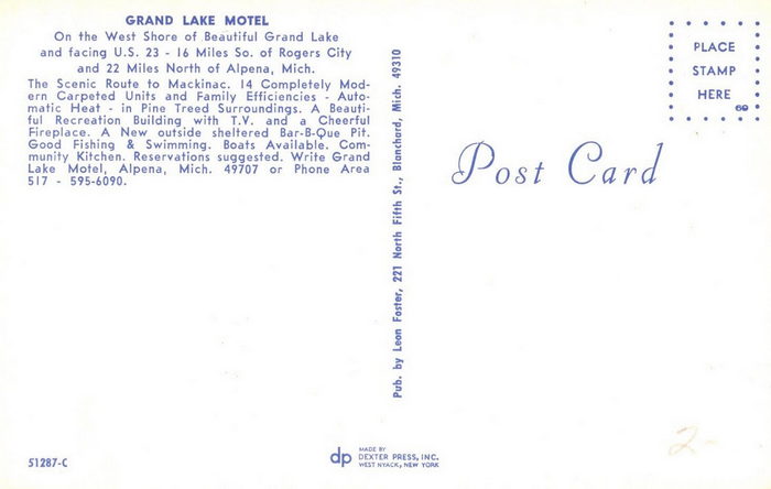 Grand Lake Resort (Grand Lake Motel) - Old Postcard (newer photo)